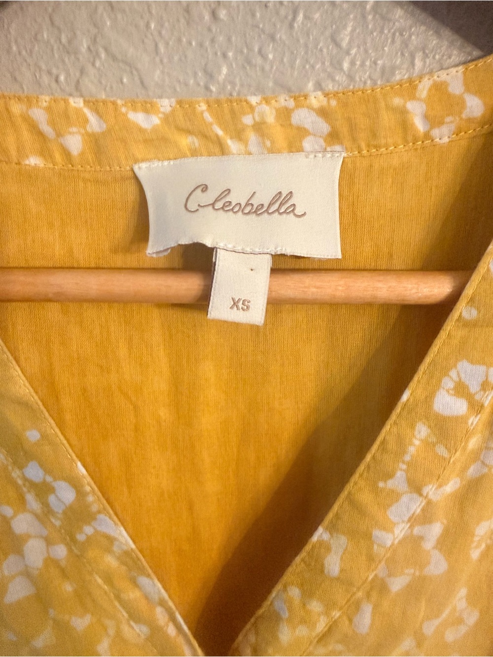 Cleobella Zia Dress XS Mustard Ruffles and Belted - Picture 6 of 8